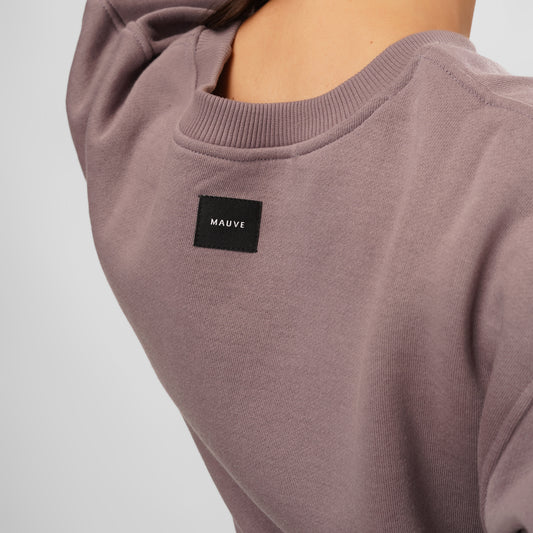 Ultra Soft Cropped Cotton Sweatshirt